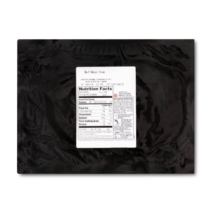 slide 2 of 4, USDA Choice Angus Beef Ribeye Steak, per lb