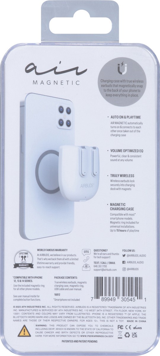 slide 6 of 12, Airbuds Air Magnetic True Wireless Earbuds 1 ea, 1 ct