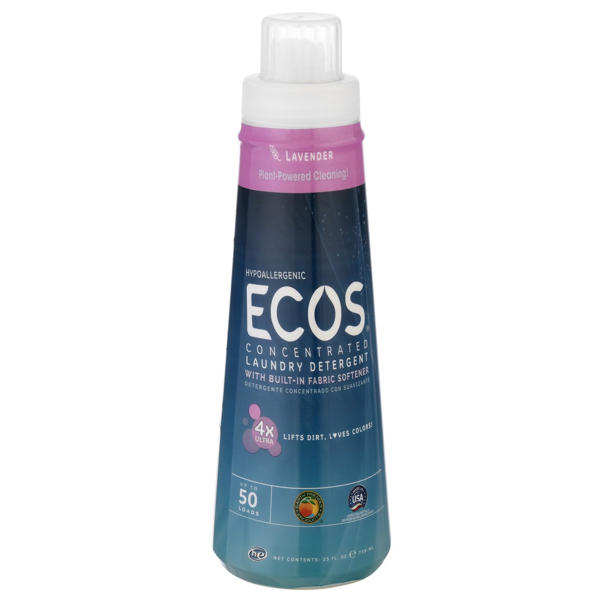 slide 2 of 12, ECOS Hypoallergenic Concentrated Lavender Laundry Detergent 25 oz, 25 oz