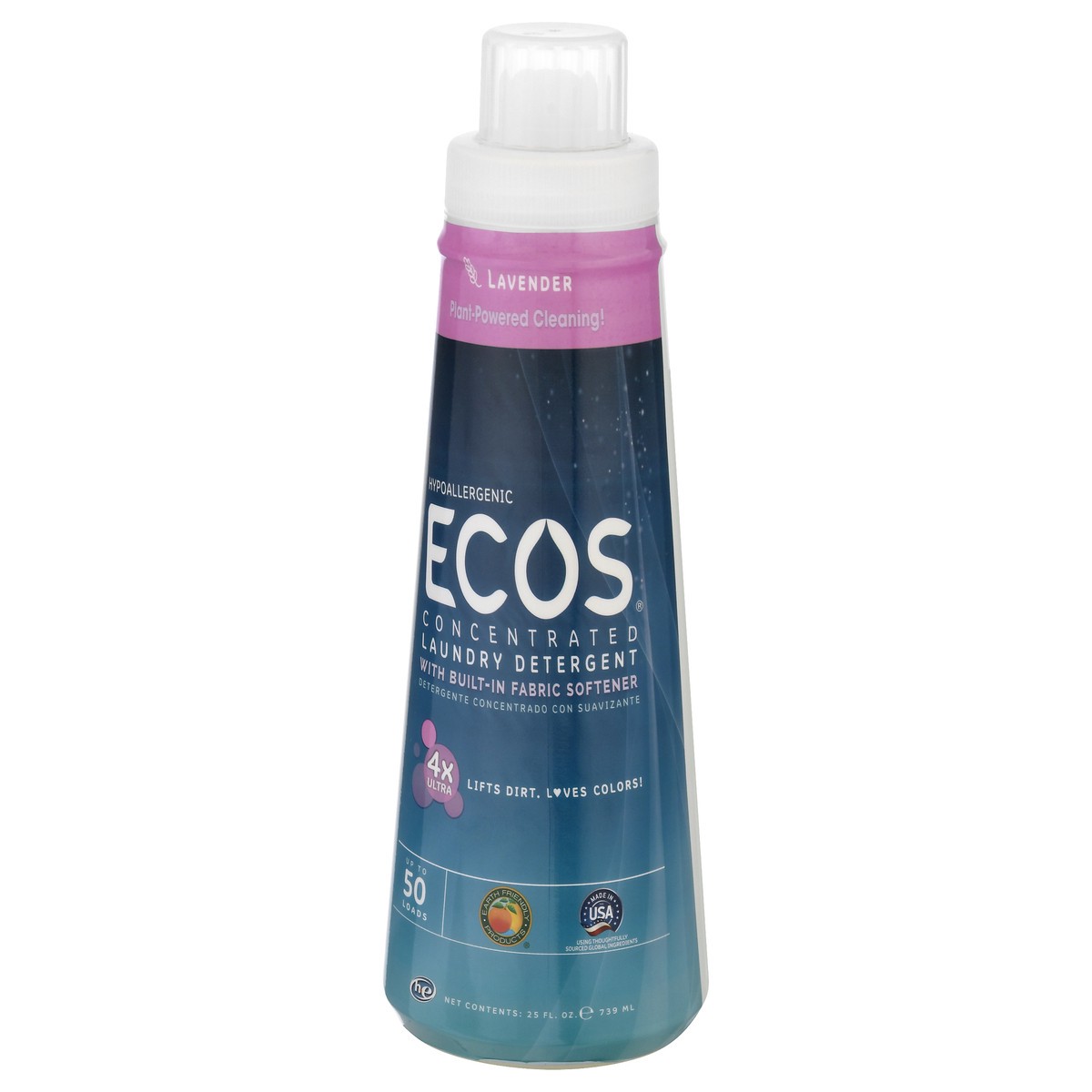 slide 9 of 12, ECOS Hypoallergenic Concentrated Lavender Laundry Detergent 25 oz, 25 oz
