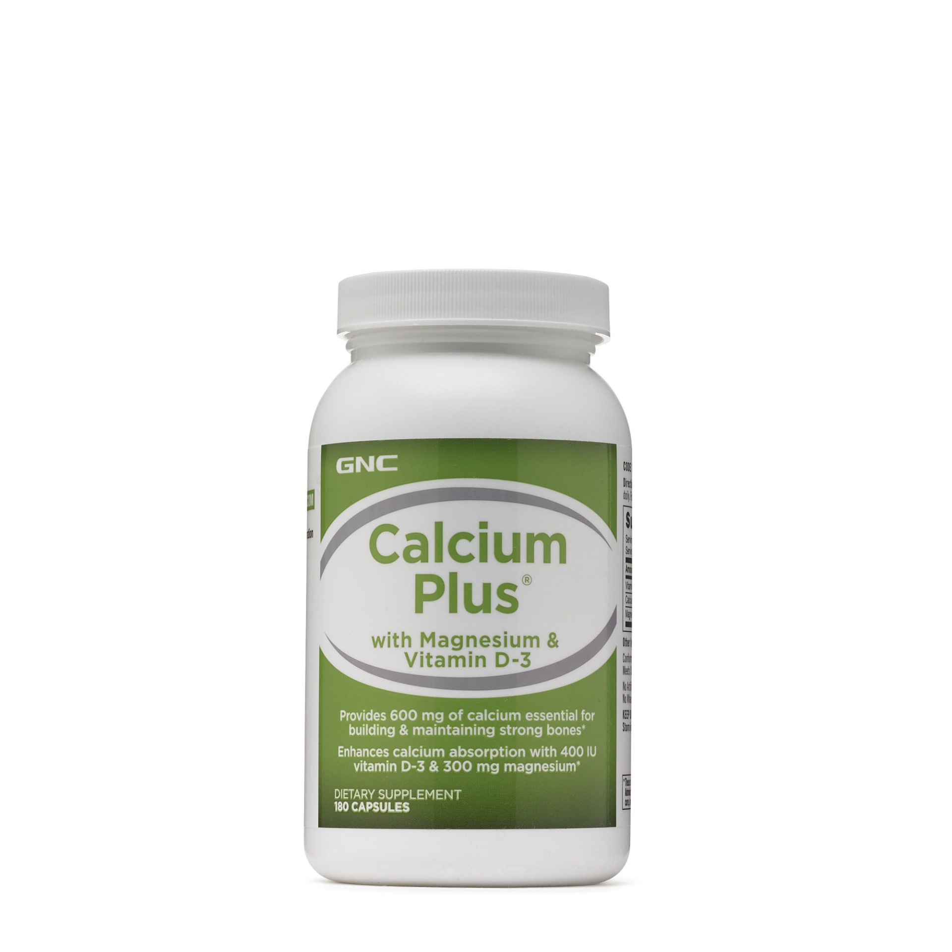 slide 1 of 1, GNC Calcium Plus with Magnesium & Vitamin D-3, 180 ct