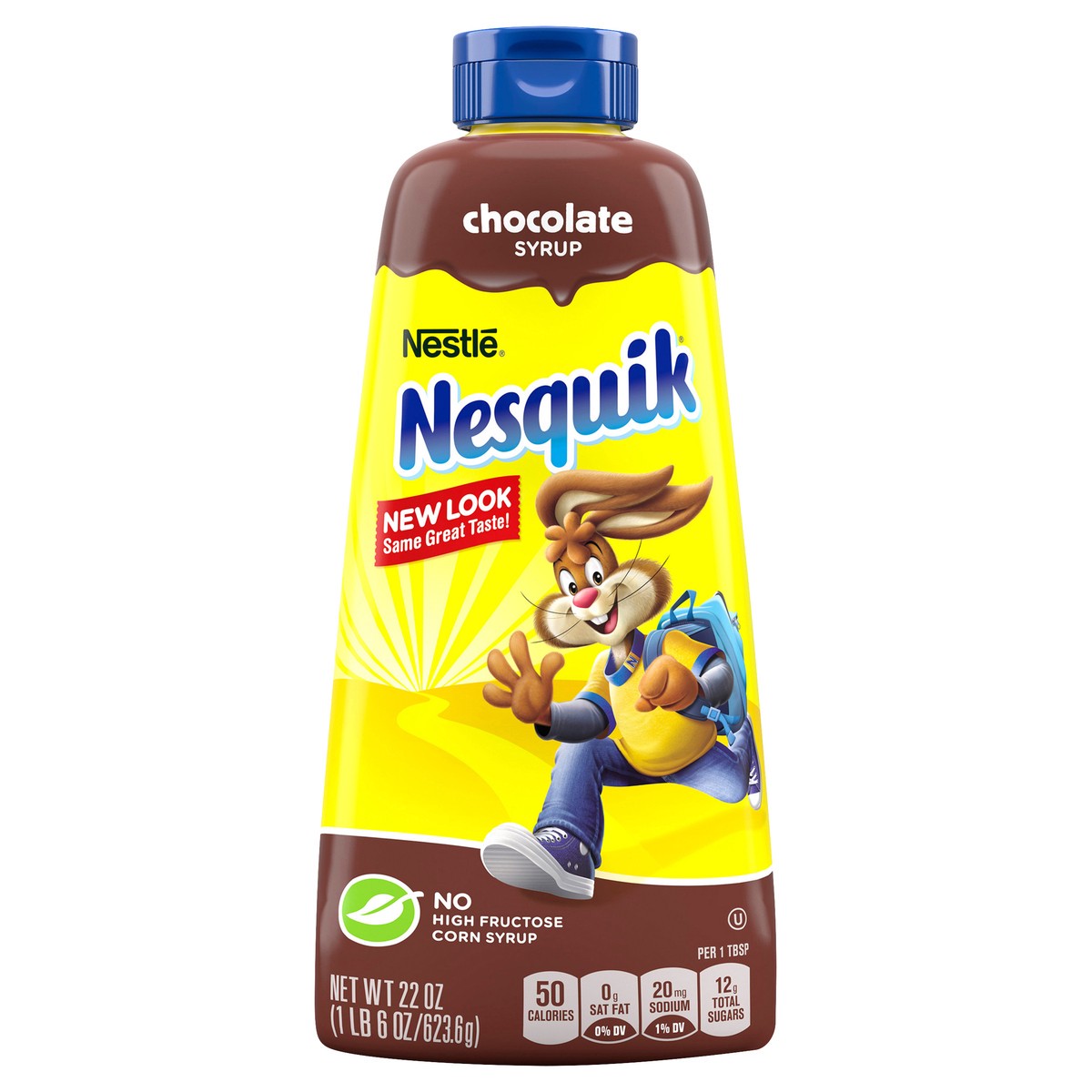 slide 1 of 7, Nesquik Chocolate Flavored Syrup, Chocolate Syrup for Milk or Ice Cream, 22 oz