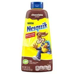 Nesquik Chocolate Flavored Syrup, Chocolate Syrup for Milk or Ice Cream