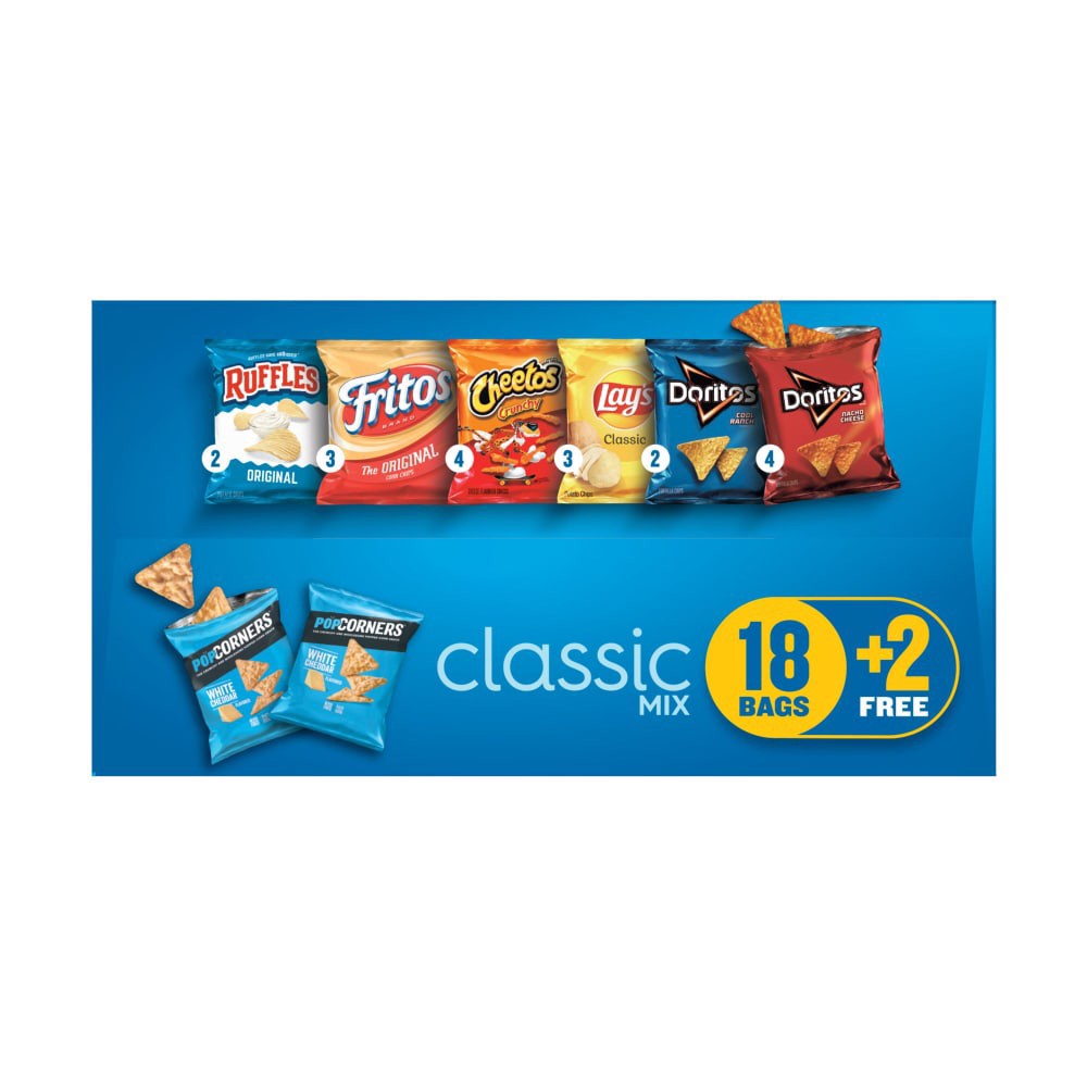 slide 2 of 5, Frito-Lay Classic Mix Variety Bags, 20 ct