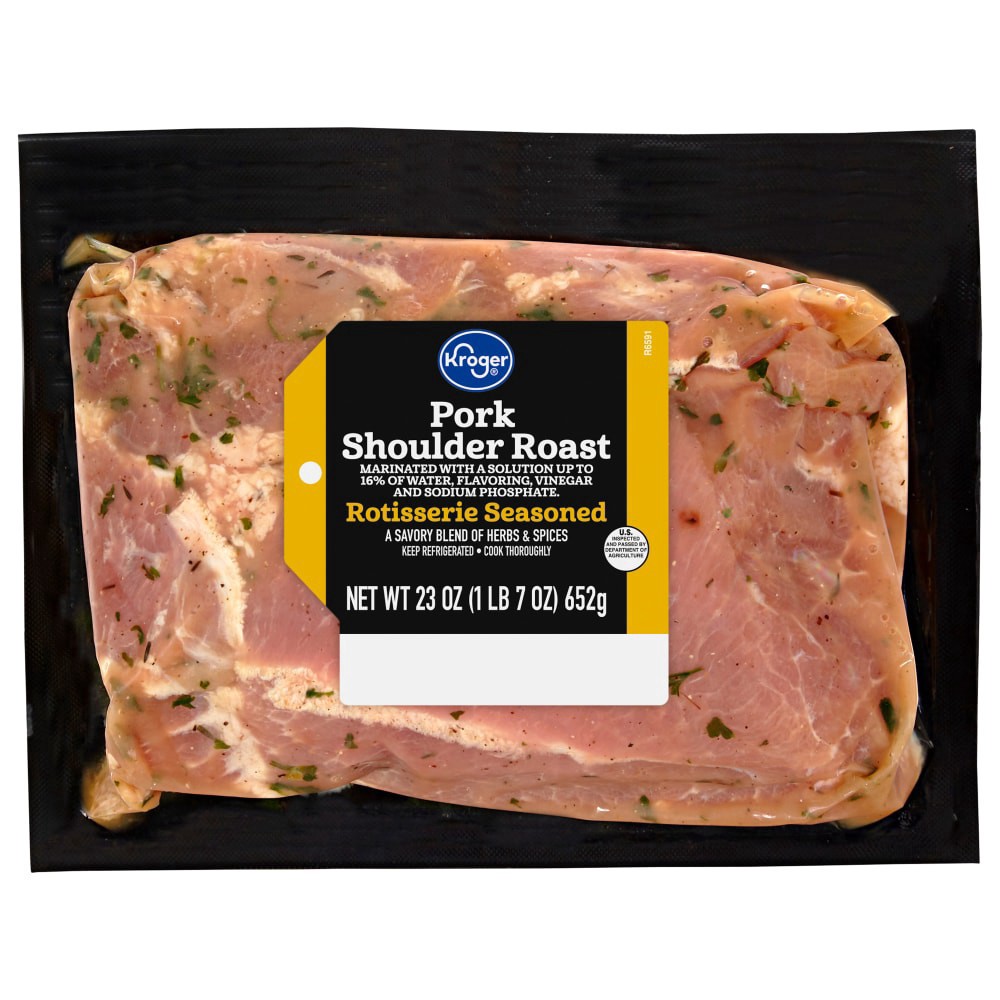 slide 1 of 2, Kroger® Rotisserie Marinated Pork Shoulder Roast, 23 oz