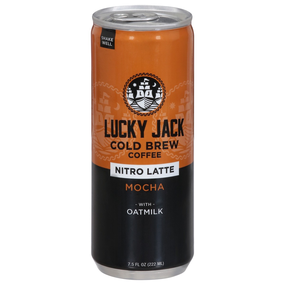 slide 1 of 9, Lucky Jack Nitro Latte Cold Brew Mocha Coffee 7.5 fl oz, 1 ct