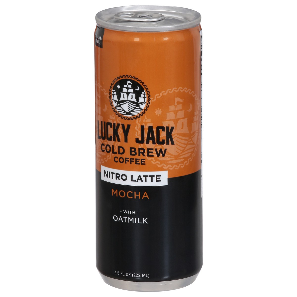 slide 3 of 9, Lucky Jack Nitro Latte Cold Brew Mocha Coffee 7.5 fl oz, 1 ct