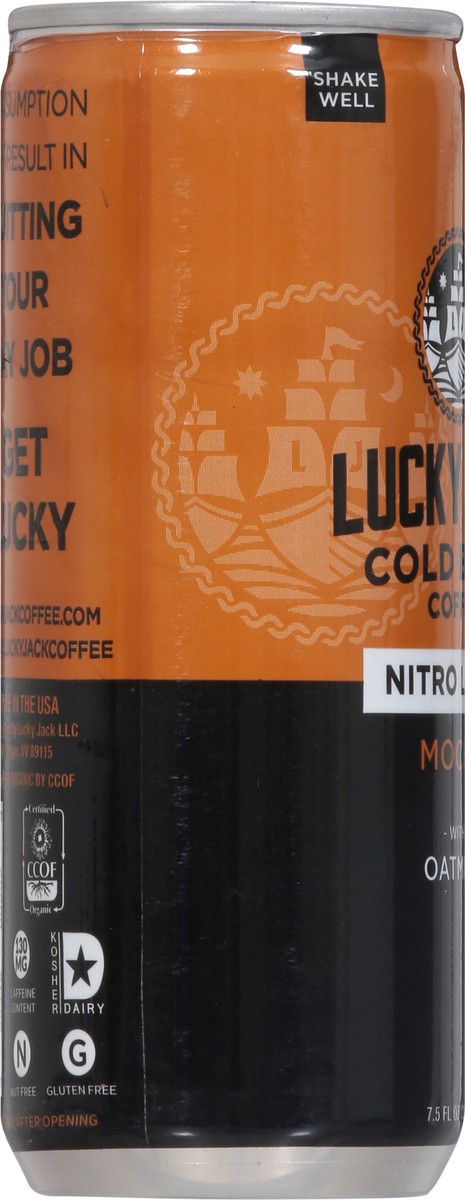 slide 7 of 9, Lucky Jack Nitro Latte Cold Brew Mocha Coffee 7.5 fl oz, 1 ct