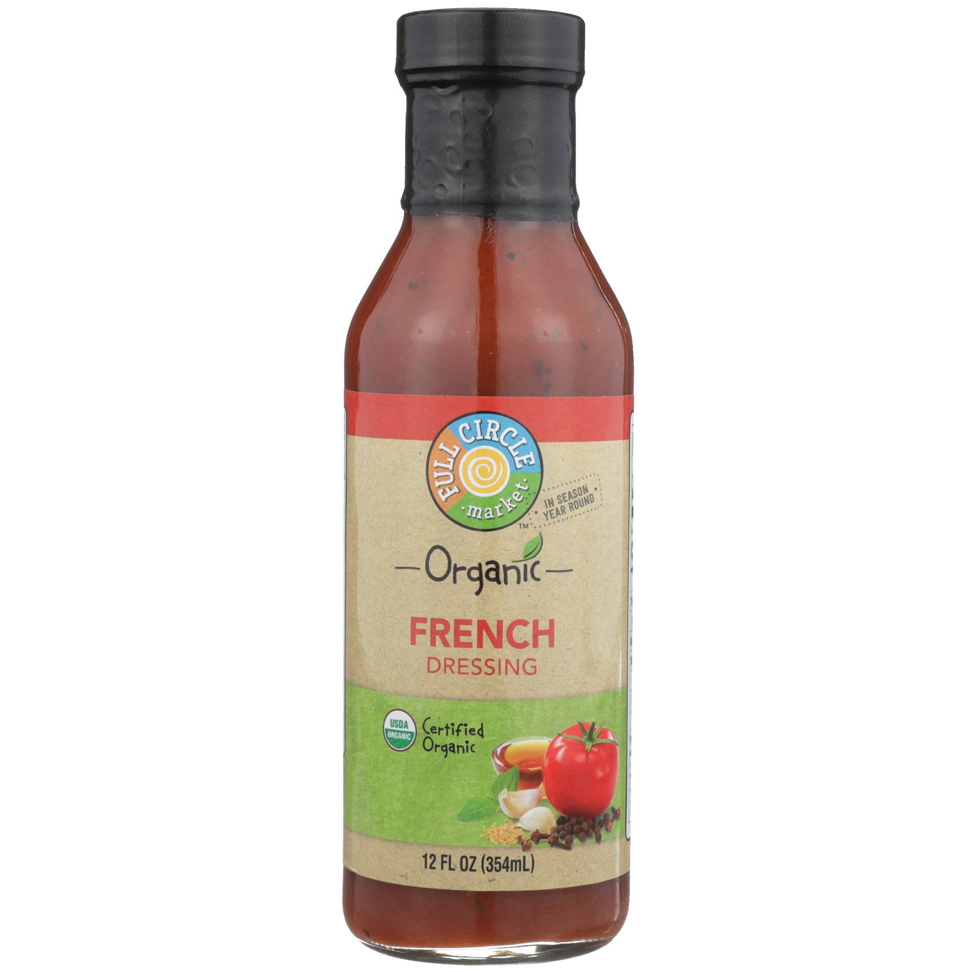 slide 1 of 6, Full Circle Market Organic French Dressing, 12 fl oz