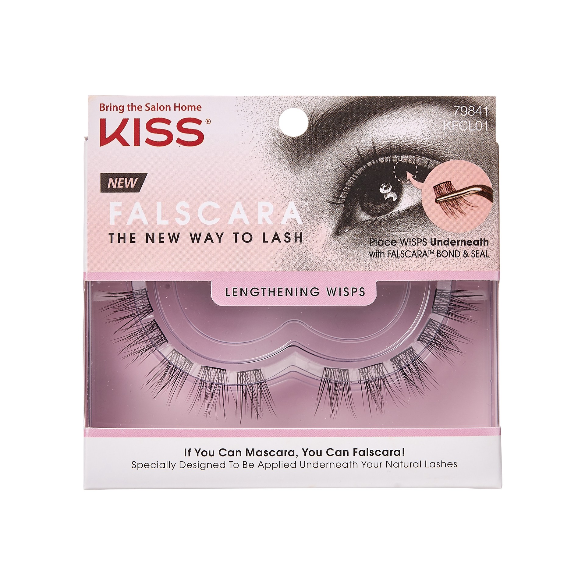 slide 1 of 5, KISS Falscara Lashes, False Eyelashes -Lifting Wisps 01, 1 ct