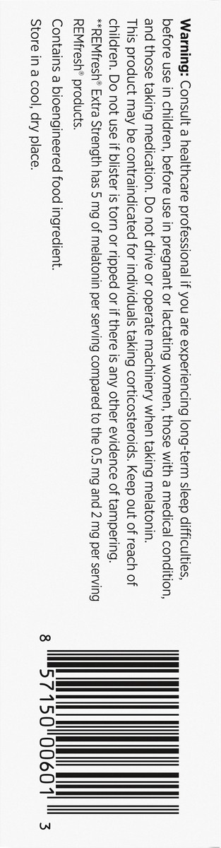 slide 8 of 9, REMfresh Extra Strength 5 mg Carton 36 ct, 0.54 oz