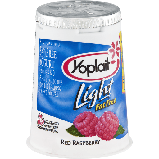 slide 2 of 4, Yoplait Light Red Raspberry Fat Free Yogurt Cup, 6 oz