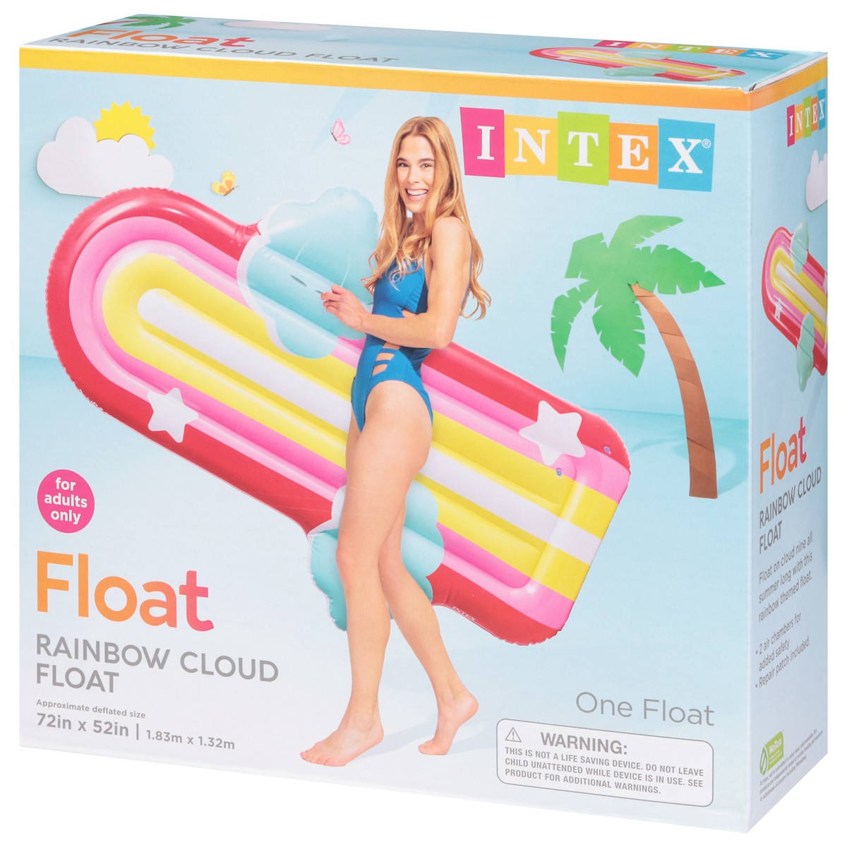 slide 3 of 3, Int Rainbow Cloud Float - Each, 1 ct