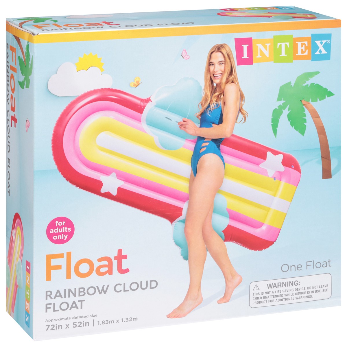 slide 2 of 3, Int Rainbow Cloud Float - Each, 1 ct