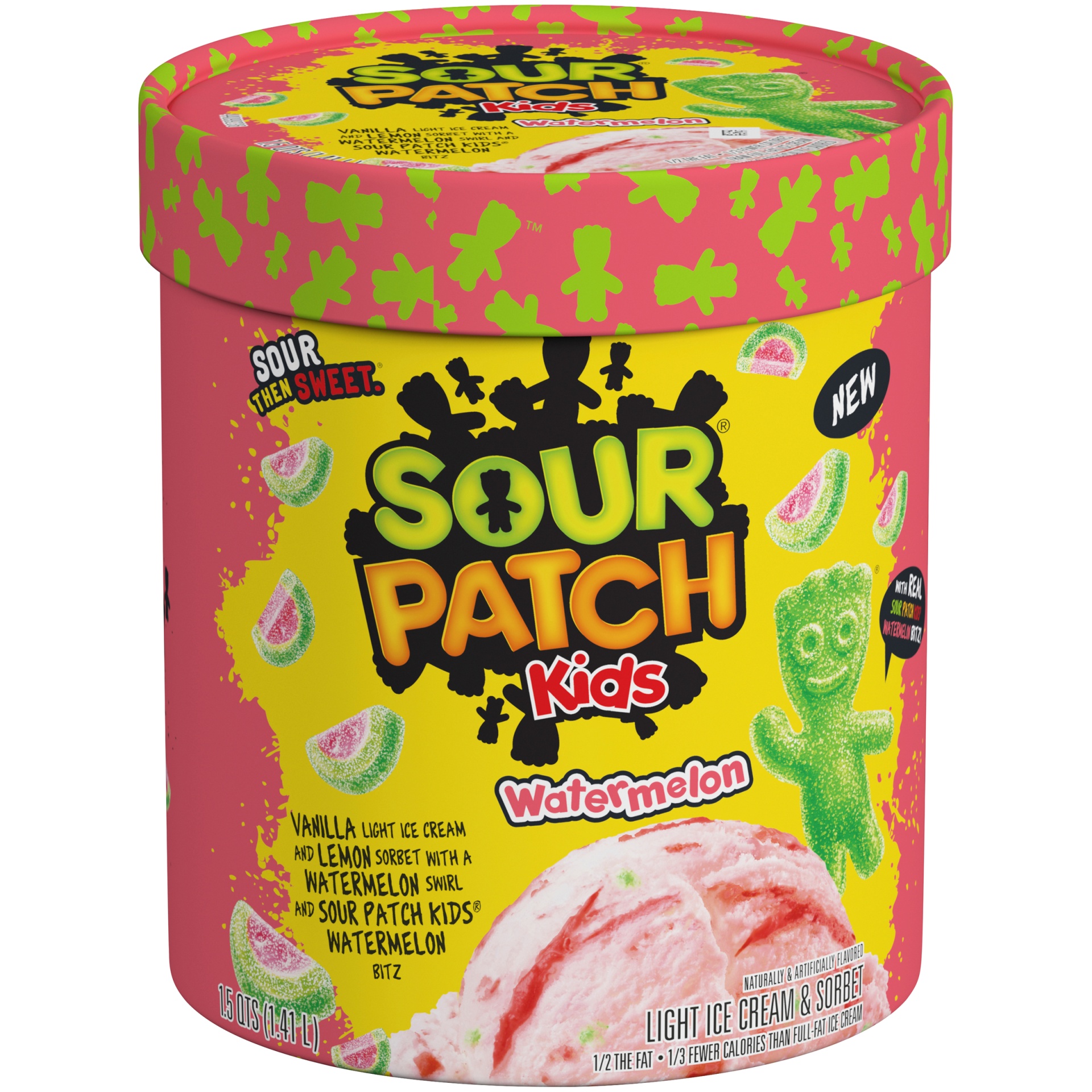 slide 1 of 1, Dreyer's Sour Patch Kids Ice Cream, 48 oz