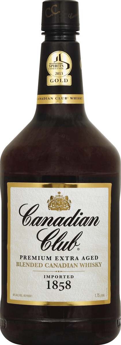slide 1 of 3, Canadian Club 1858 Original Blended Canadian Whisky 1.75 L, 1.75 liter