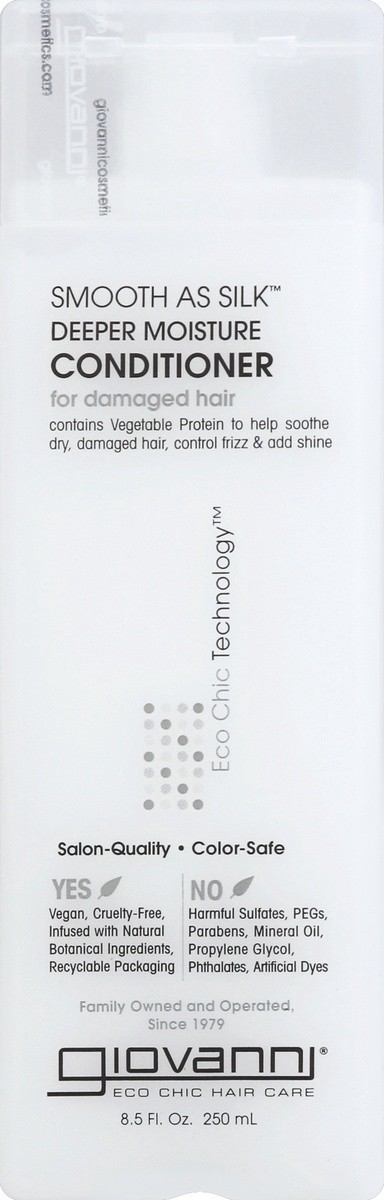 slide 3 of 7, Giovanni Smooth As Silk Conditioner, 8.5 fl oz