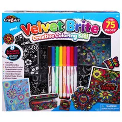 Cra-Z-Art Creative Velvet Brite Coloring Set 75 ea