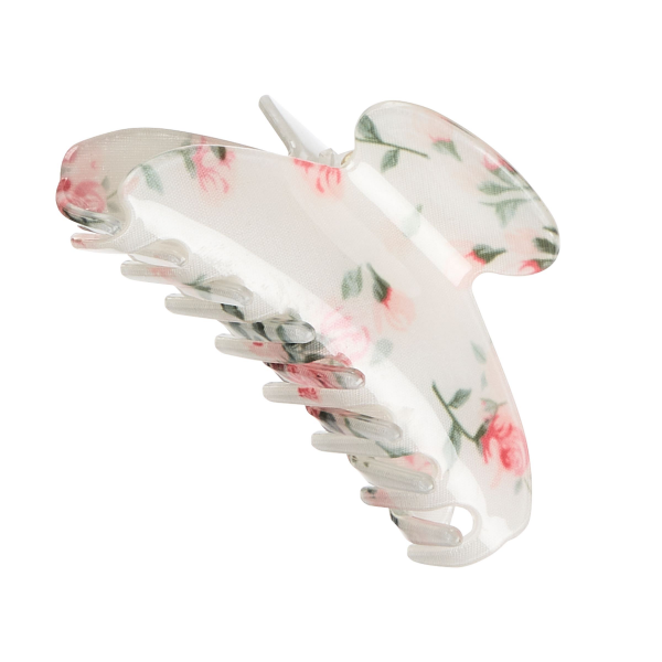 slide 5 of 5, scünci Scunci Floral Printed Claw Clip, 1 Ct, 1 ct