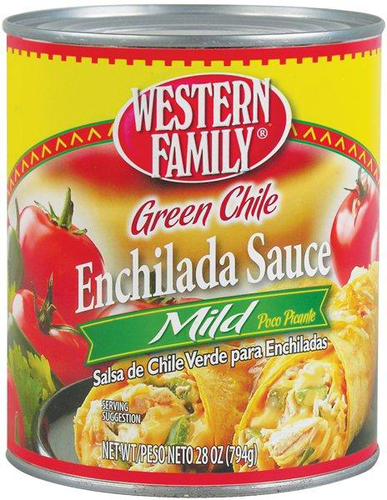 slide 1 of 1, Western Family Enchilada Green Sauce, 28 oz