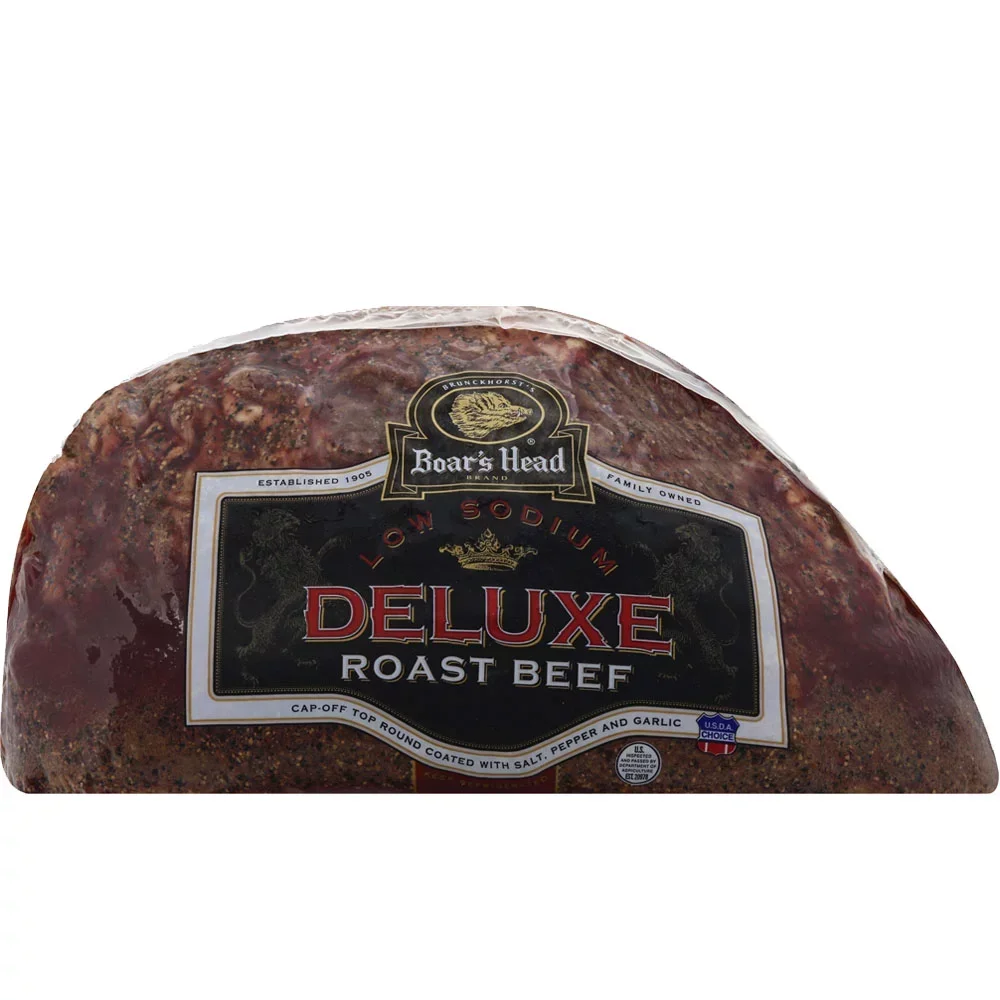 slide 1 of 1, Boar's Head Roast Beef Low Sodium, per lb