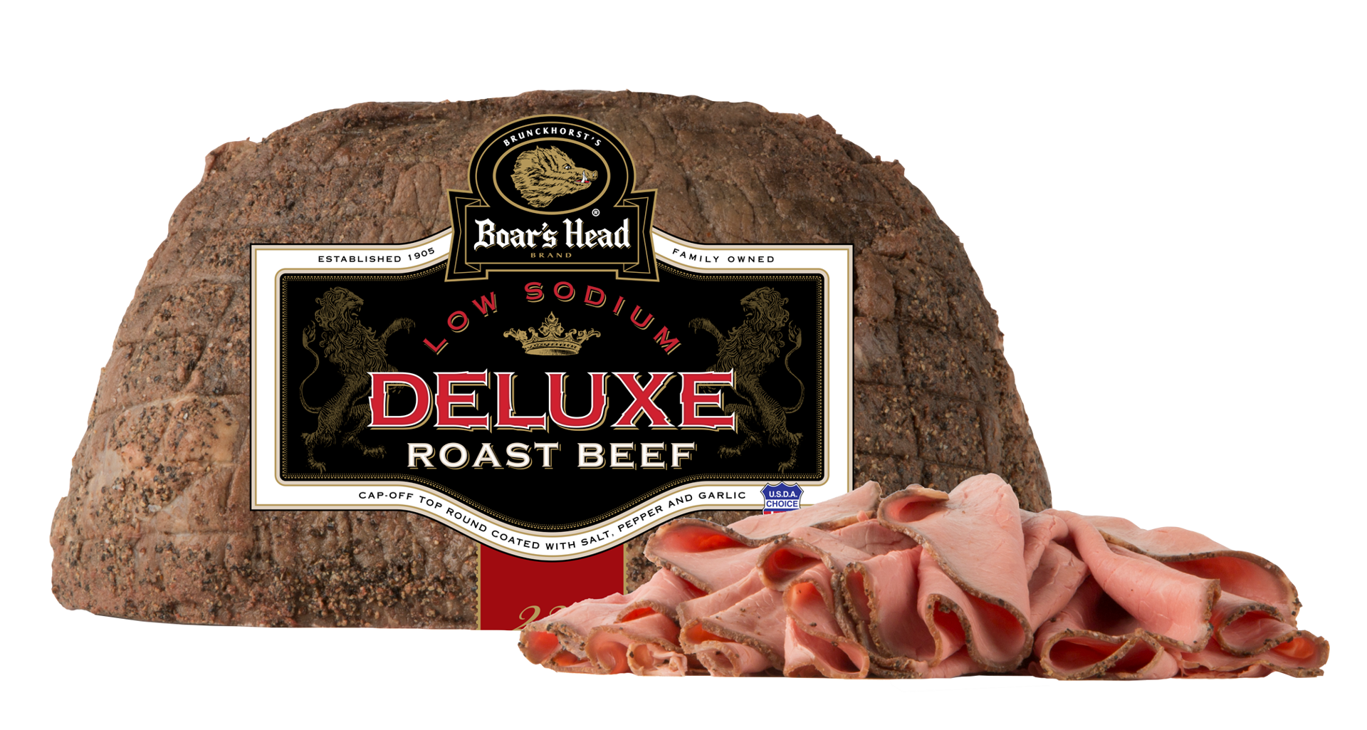 slide 1 of 6, Boar's Head Roast Beef Low Sodium, per lb