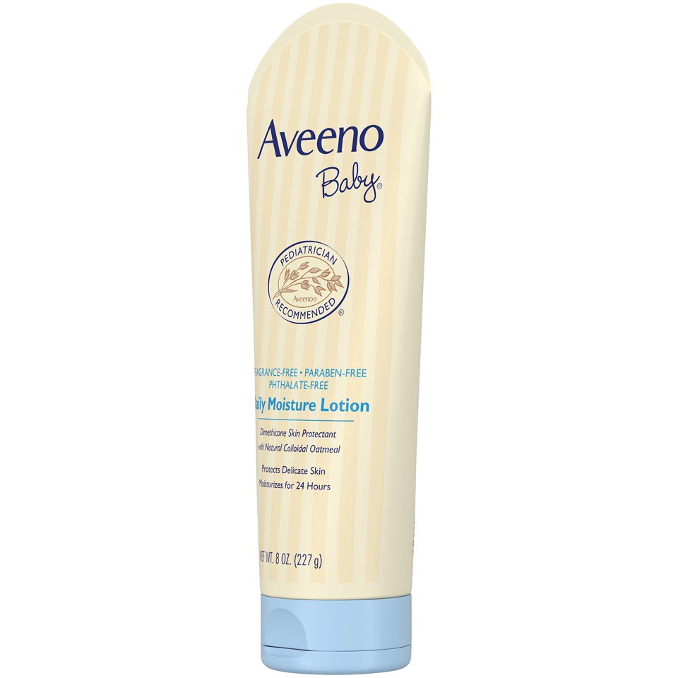 slide 6 of 6, Aveeno Baby Daily Moisture Lotion with Colloidal Oatmeal, 8 fl. oz, 8 oz