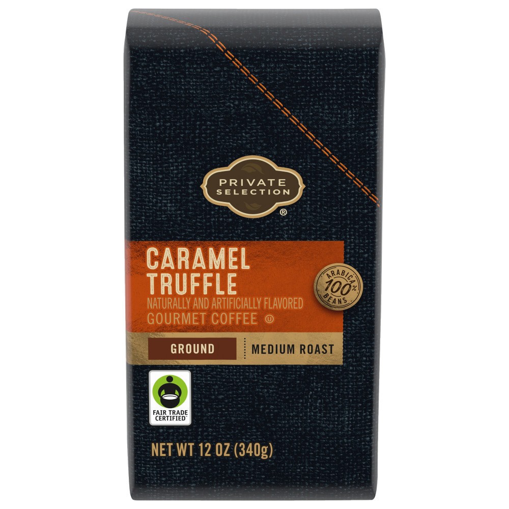 slide 2 of 4, Private Selection Caramel Truffle Ground Coffee - 12 oz, 12 oz