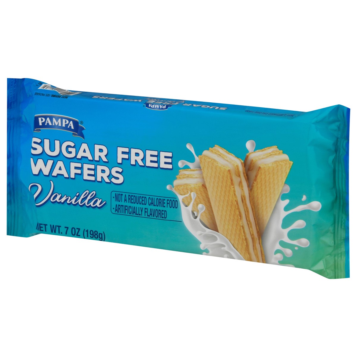 slide 12 of 14, Pampa Sugar Free Wafers Vanilla, 7 oz
