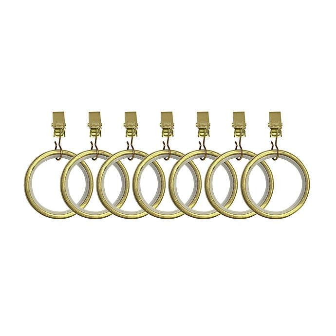 slide 1 of 1, Umbra Cappa Clip Rings - New Brass, 1 ct