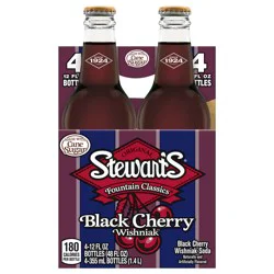 Stewart's Black Cherry Wishniak Made with Sugar- 4 ct