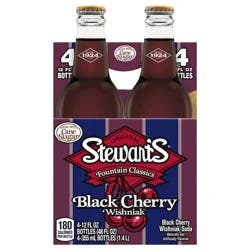 Stewart's Black Cherry Wishniak Made with Sugar- 4 ct