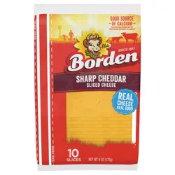 Borden Extra Sharp Cheddar Slices, 6oz