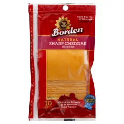 Borden Extra Sharp Cheddar Slices, 6oz