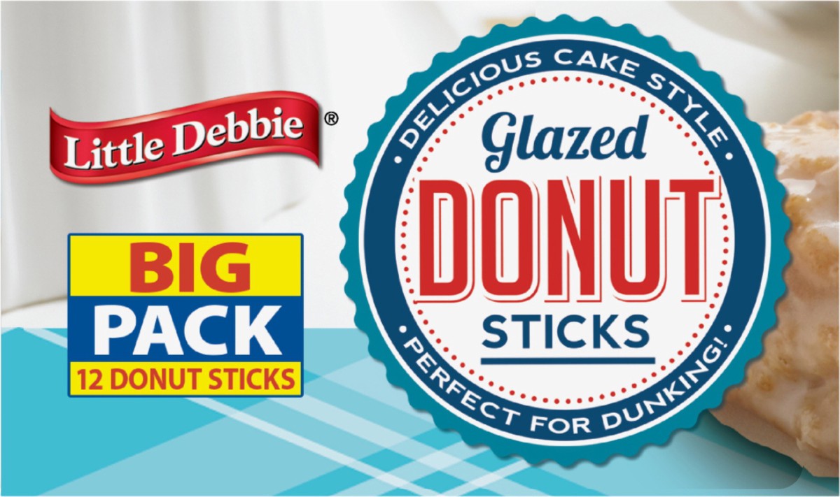 slide 3 of 9, Little Debbie Snack Cakes, Little Debbie Big Pack Donut Sticks, 12 ct