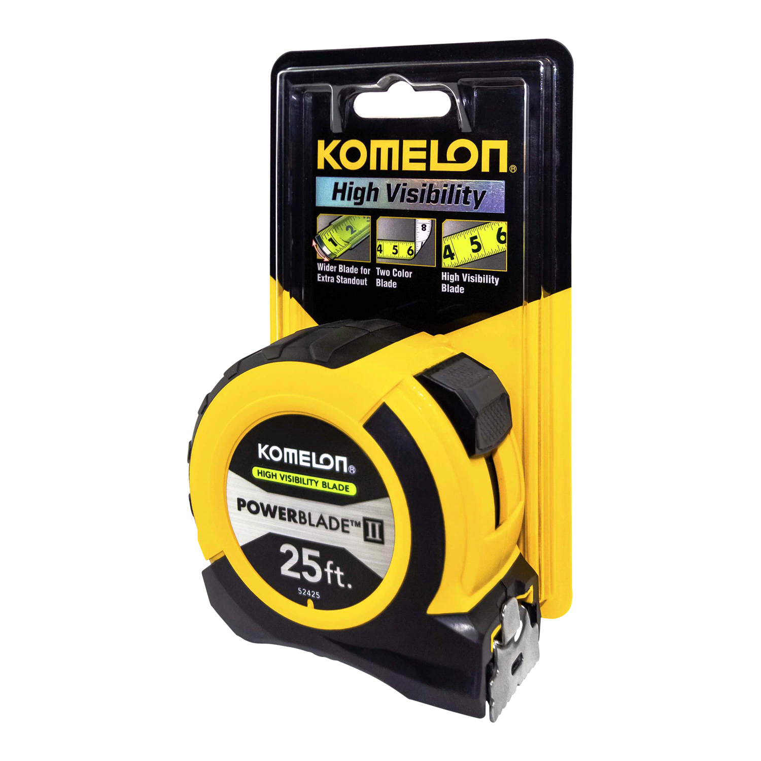 slide 4 of 4, Komelon Powerblade Tape Measure 25 Ft, 1 Ct, 25 ft, 1 ct