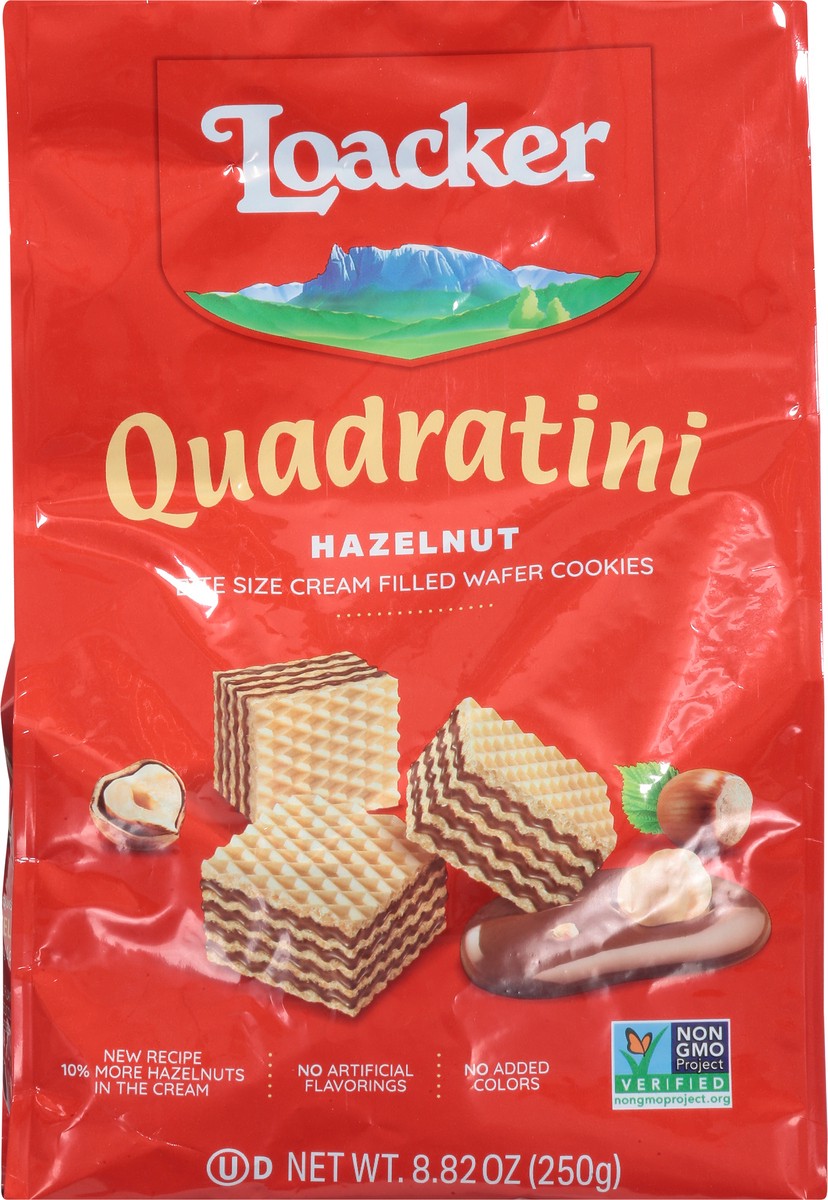 slide 6 of 9, Quadratini Hazelnut Wafer Cookies, 8.82 oz