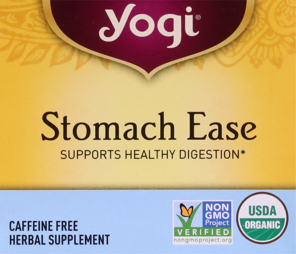 slide 3 of 9, Yogi Teas Organic Caffeine Free Stomach Ease Tea, 16 ct