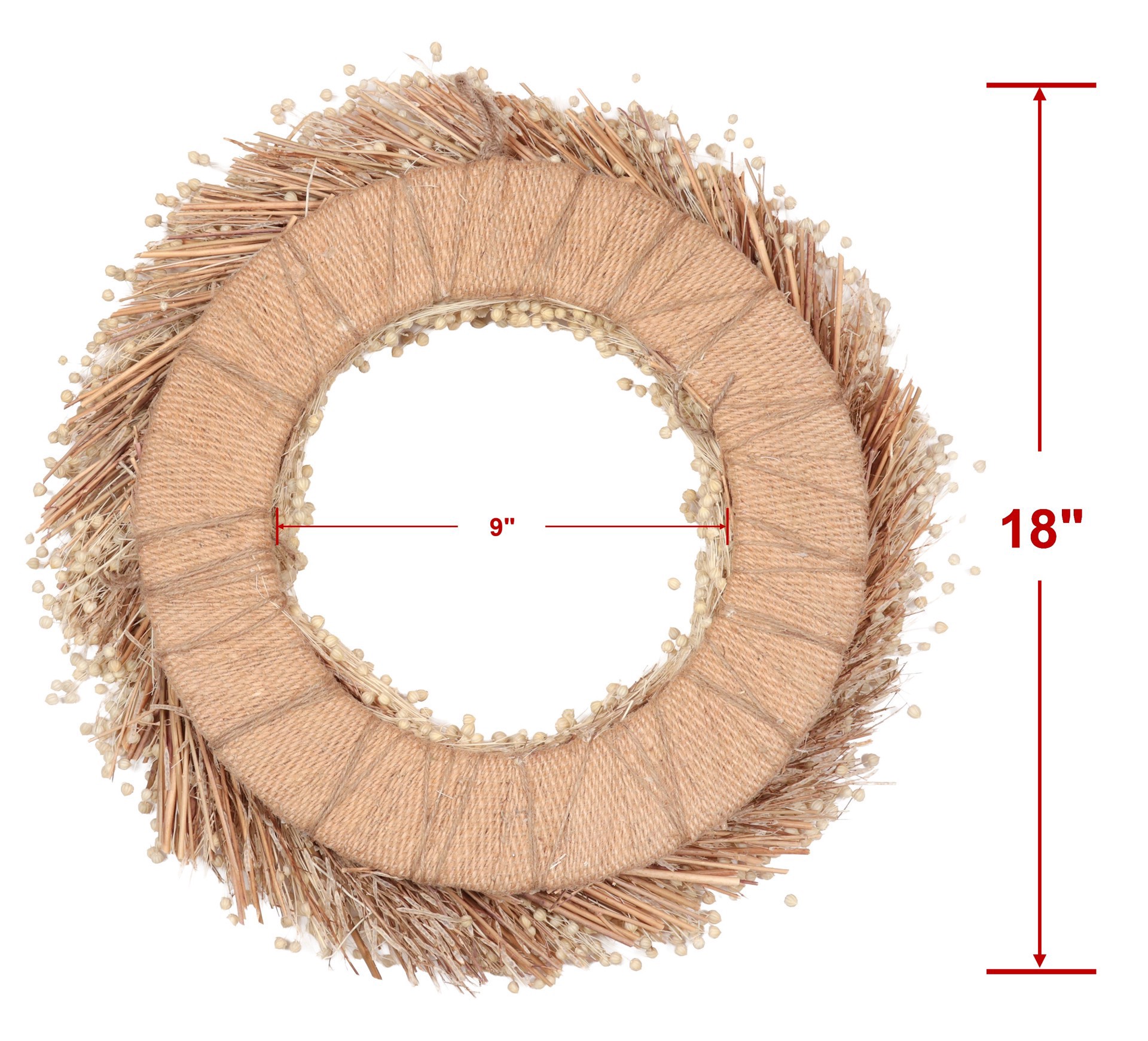 slide 3 of 4, 18" Cream Wreath By Ashland, 18 in