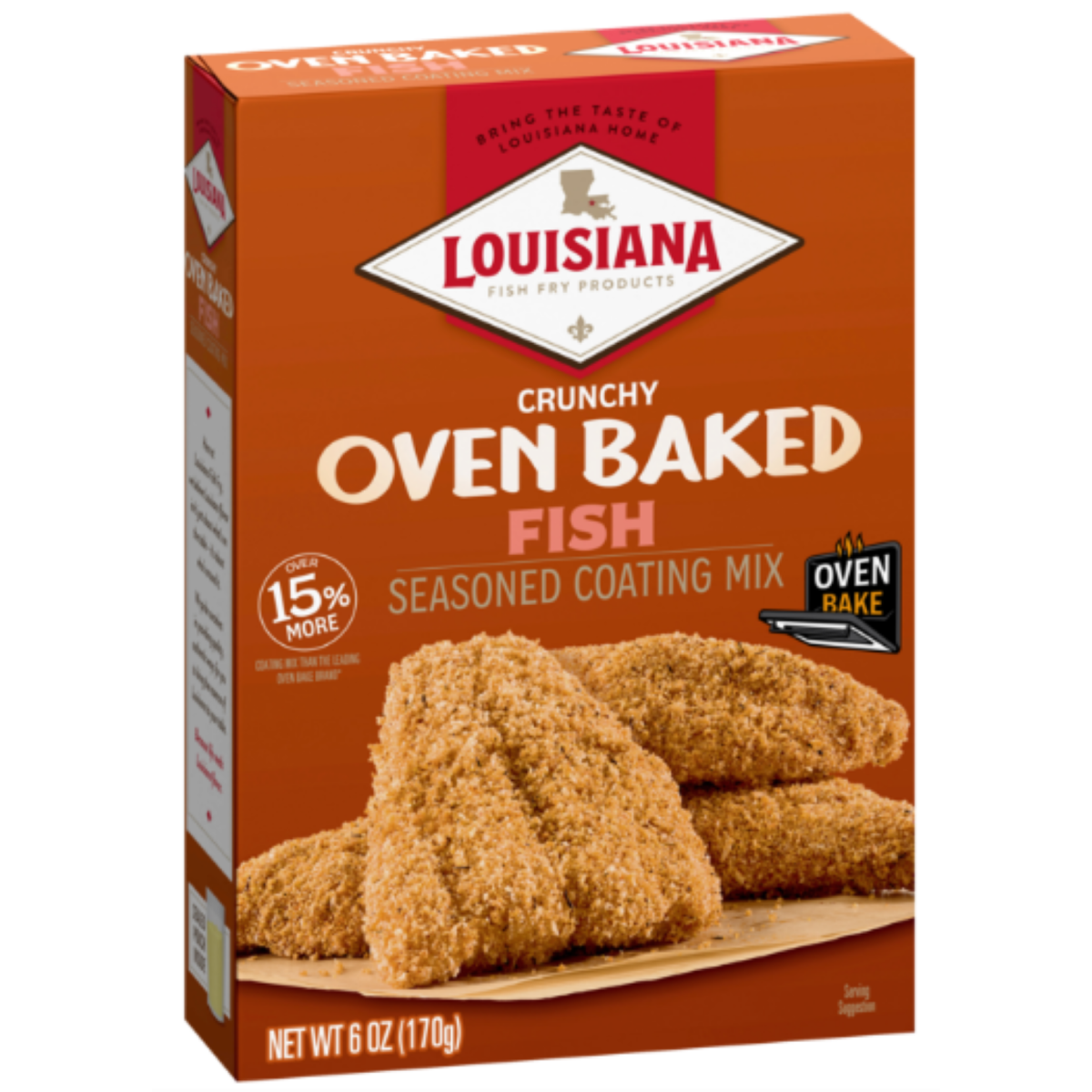 slide 1 of 13, Louisiana Fish Fry Seasoned Coating Mix, Fish, 6 oz