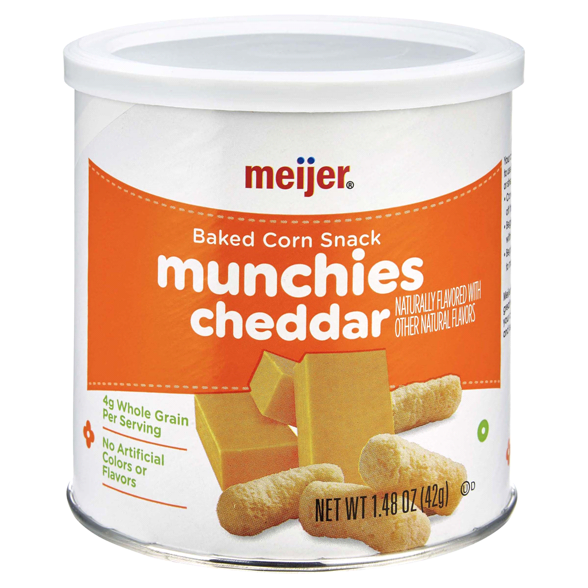 slide 1 of 4, Meijer Baby Lil Munchers White Cheddar, 1.48 oz