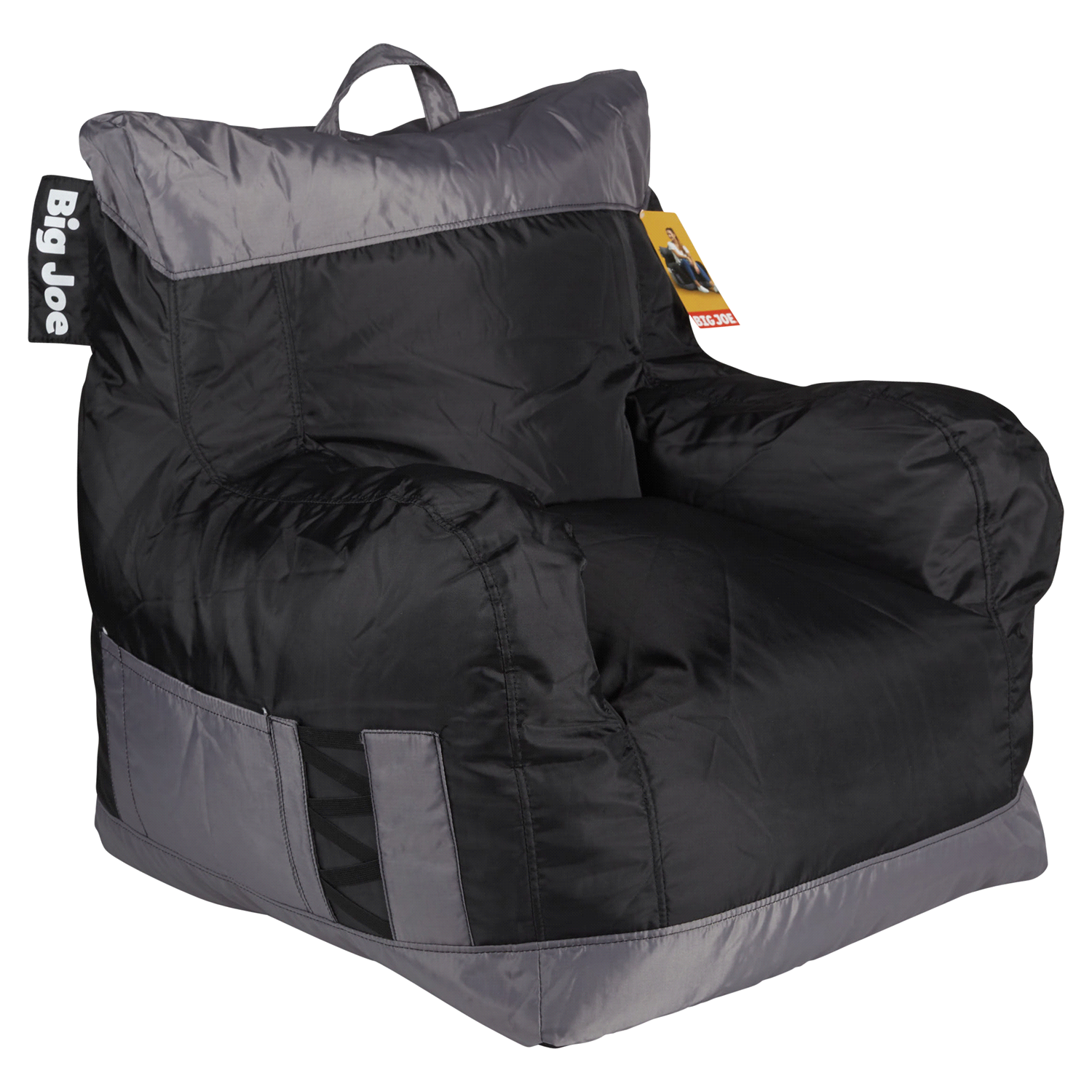 slide 4 of 5, Big Joe Dorm 2.0 2 Tone Chair Black, 1 ct