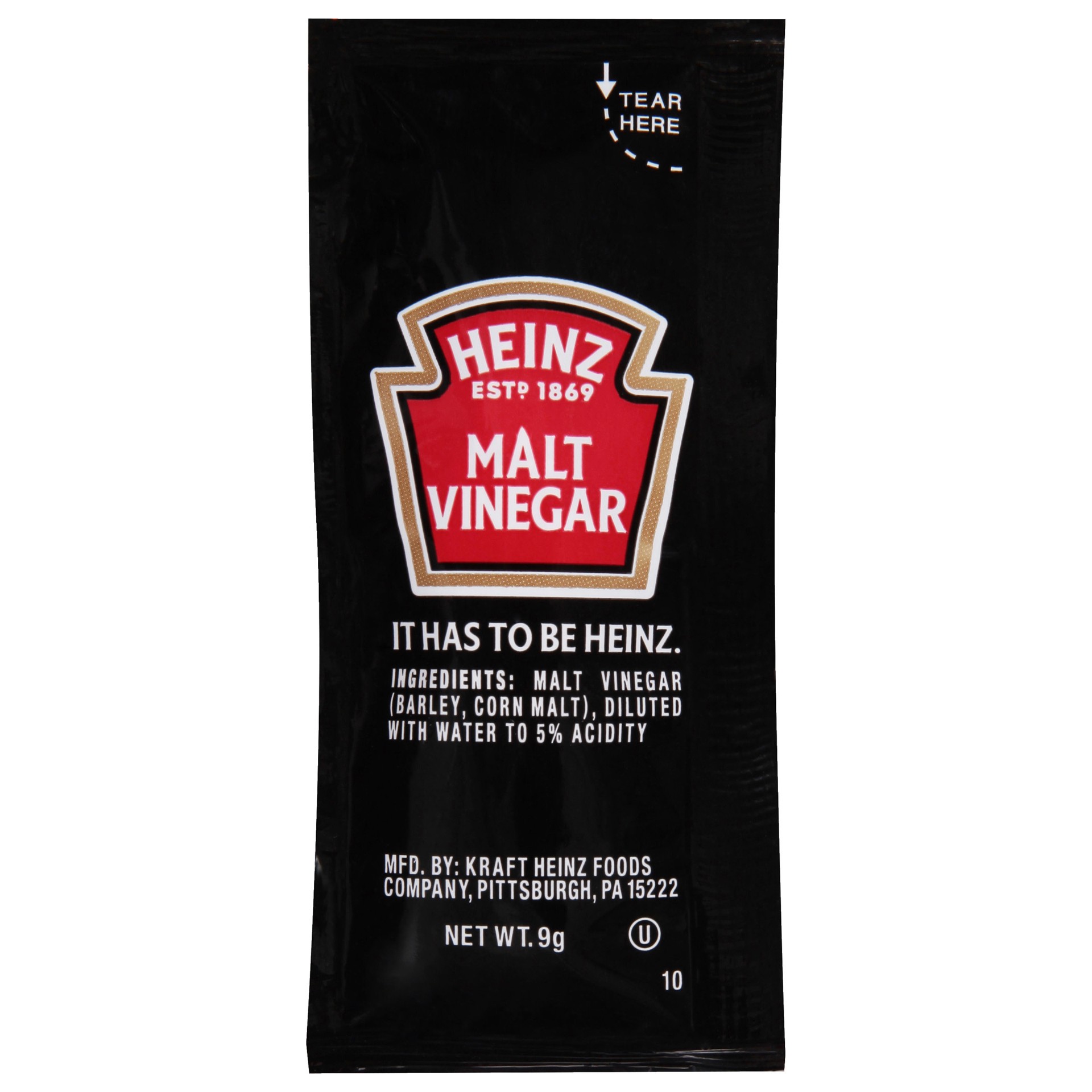 slide 2 of 4, Heinz Malt Vinegar, Single Serve 9 gm. Packets, 200 per Case, 200 ct