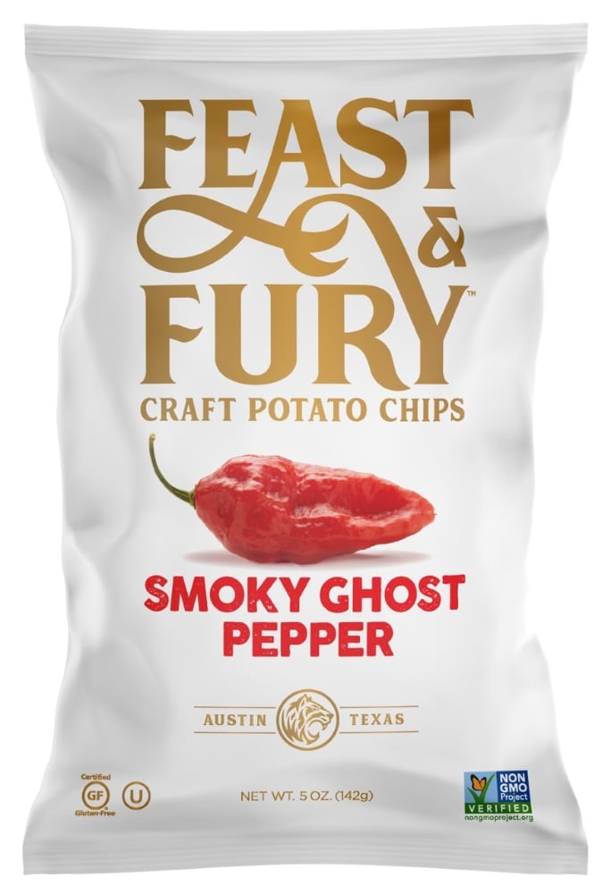 slide 1 of 1, Feast & Fury Feast Fury Smoky Ghost Pepper Potato Chips, 5 oz
