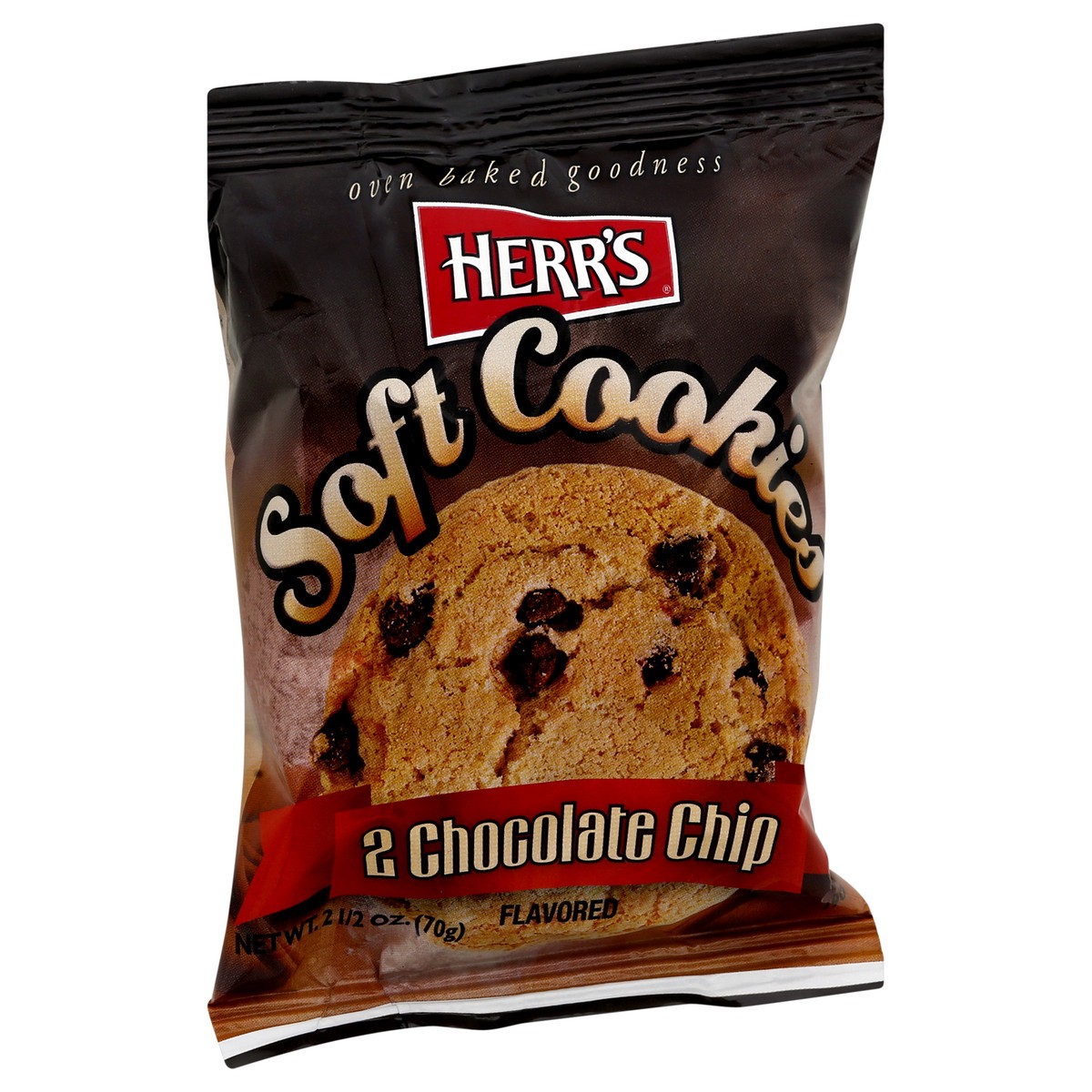 slide 2 of 10, Herr's Soft Cookies - Chocolate Chips, 2 ct