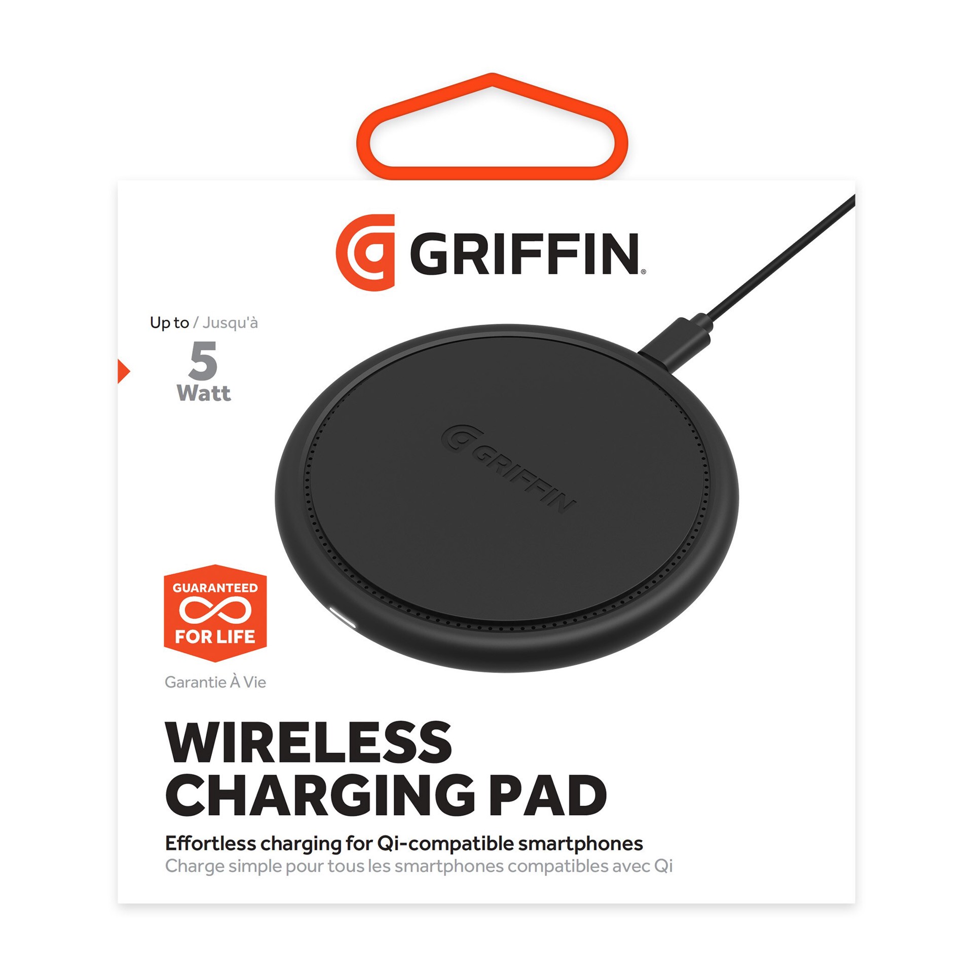 slide 2 of 4, Griffin Bros. Griffin Wireless Charging Pad 5W, Black, 1 ct