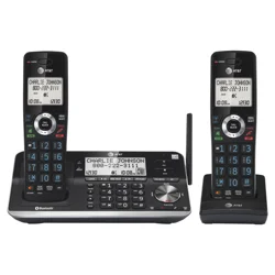 AT&T DLP73210 Expandable Cordless Phone with Bluetooth Connect to Cell, Smart Call Blocker and Answering System, Black/Silver