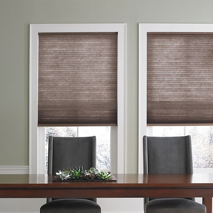 slide 1 of 1, Real Simple Cordless Cellular Shade - Espresso, 32 in x 72 in