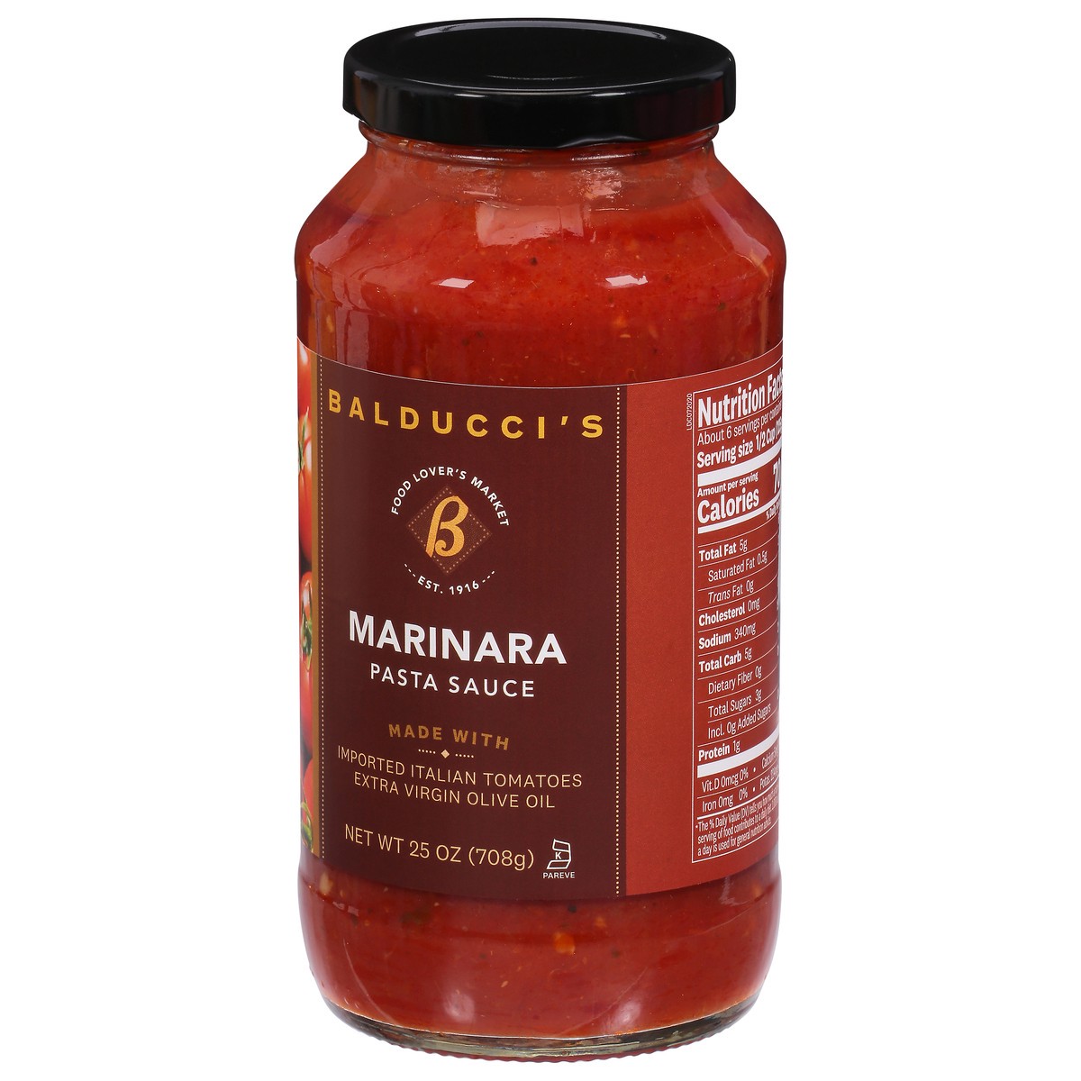 slide 4 of 13, Balducci's Marinara Sauce- 25 oz, 25 oz