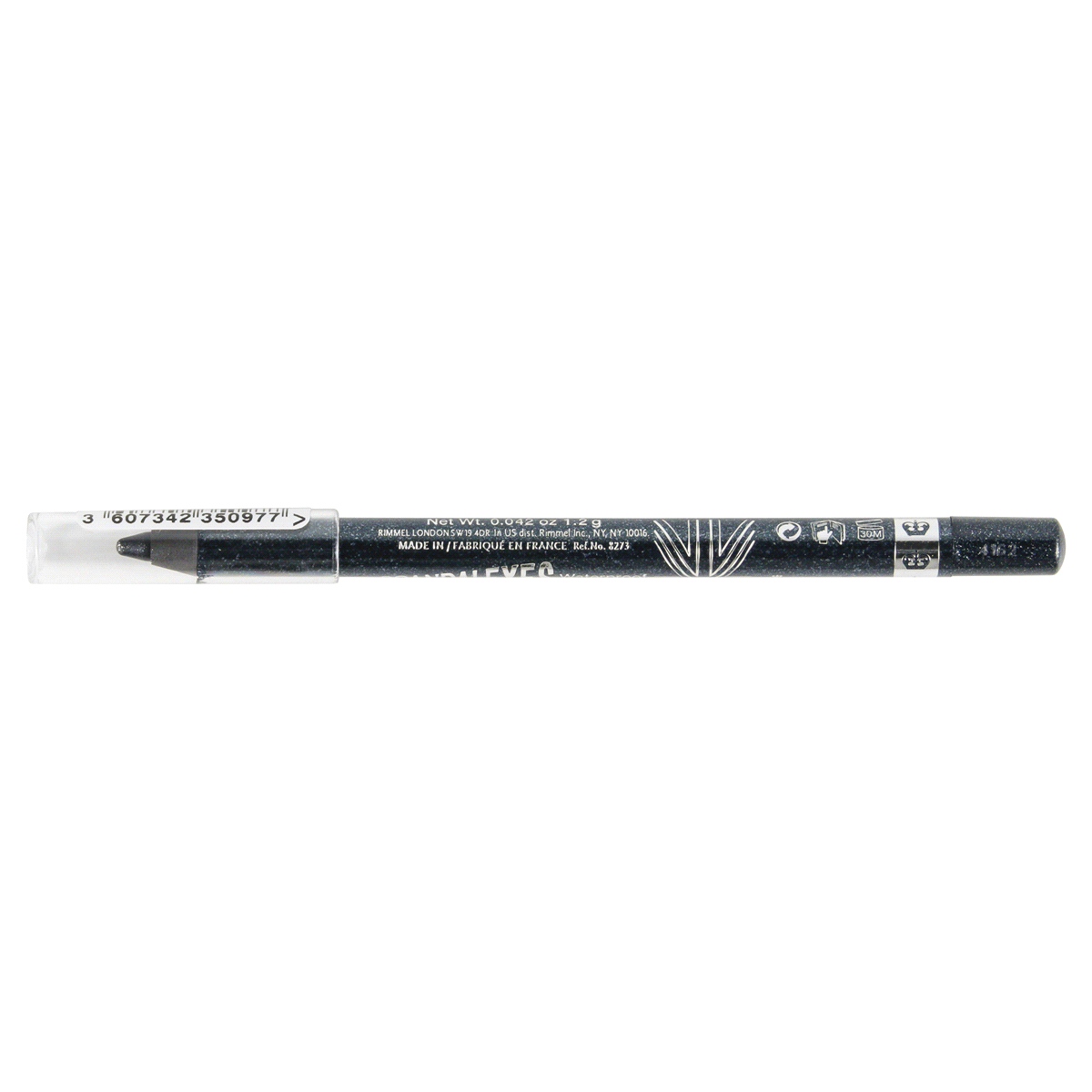 slide 3 of 4, Rimmel ScandalEyes Waterproof Kohl Eye Liner, Black Sparkle,, 0.042 oz